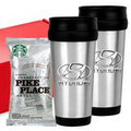 Stainless Tumbler Coffee Gift Set - Red